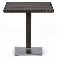 Плетеный стол T607D-W53-70x70 Brown
