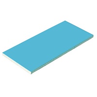Плитка керамическая голубая AquaViva 244х119х9мм